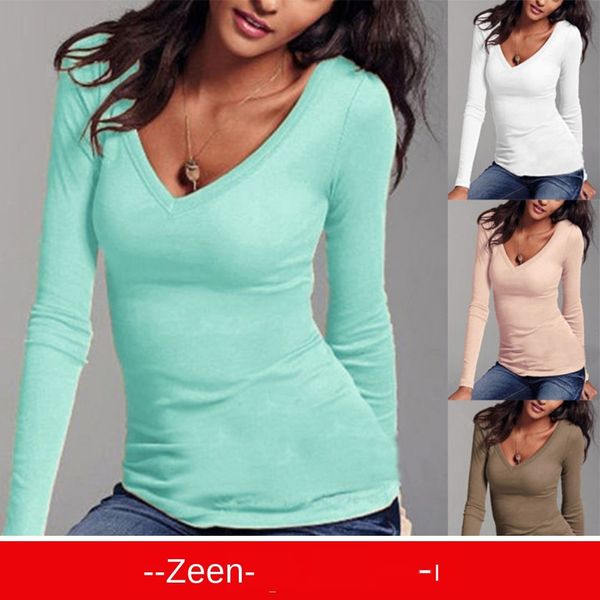 

женская дизайнерская футболка сплошной цвет сексуальная v-образным вырезом без бретелек футболка базовая рубашка, White