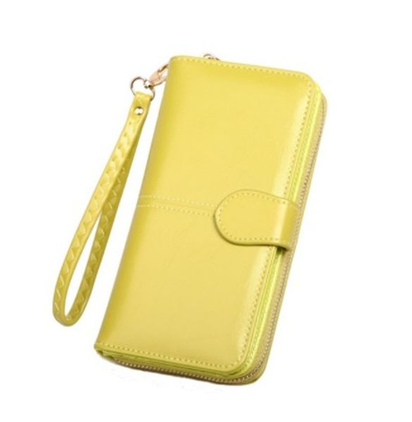 

designer bag leather wallet for credit card female coin purse fashion brand luxury long zipper lady solid purse women wallets pinkycolor 5, Red;black