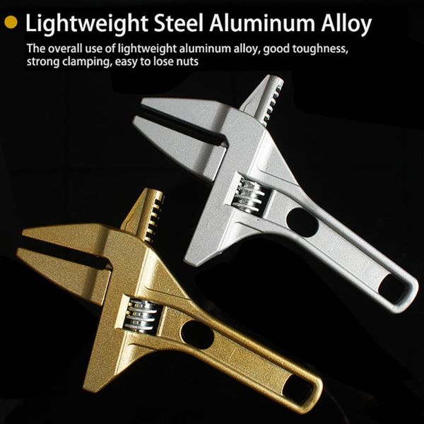 

adjustable wrench multitool universal key nut wrench water pipe filter opening wrenches double head reversible ratchet
