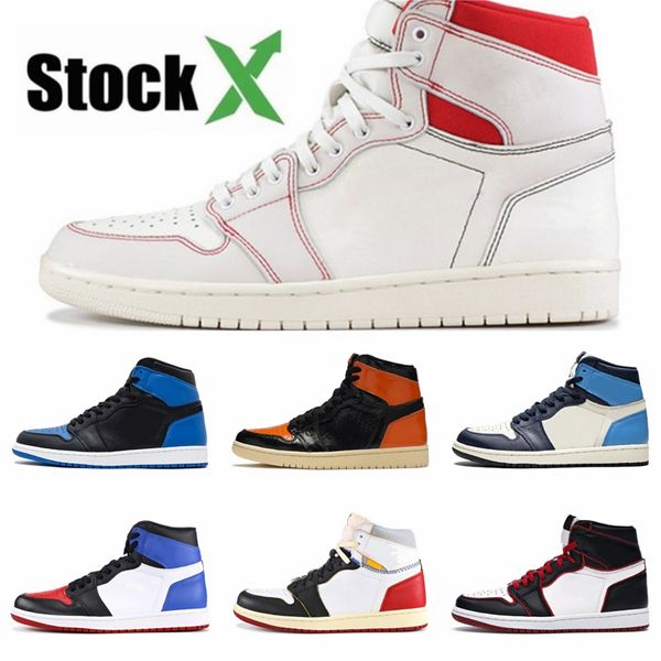 

2020 game royal jumpman 1 1s high og pine green tubro green shattered backboard basketball shoes mens travis scotts sports sneakers #204