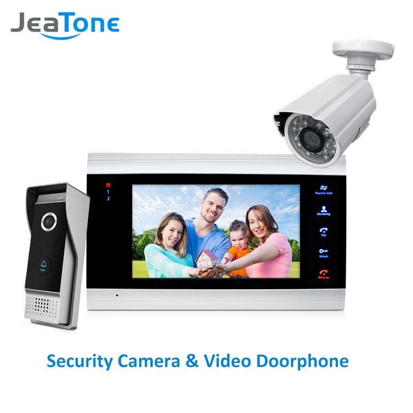 Jeatone 4 Wired Video Door Phone Intercom Doorbell Home Security