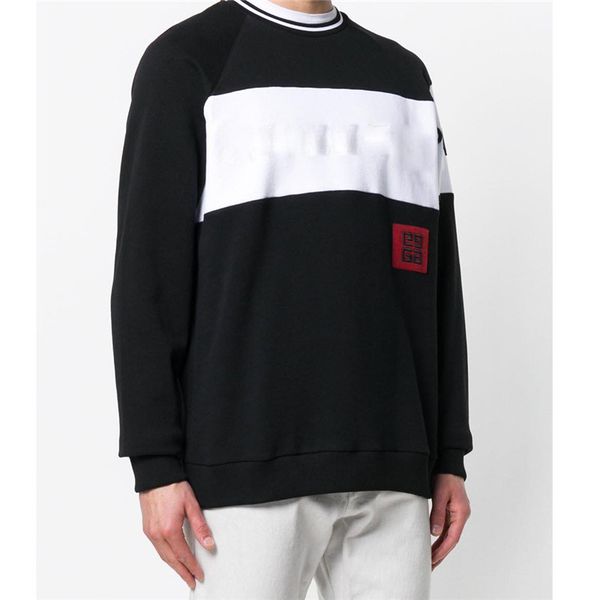

men's hoodies sweatshirts brand pullover sweatshirts brand men pullover long sleeved letter embroidery fashion clothes m-3xl, Black