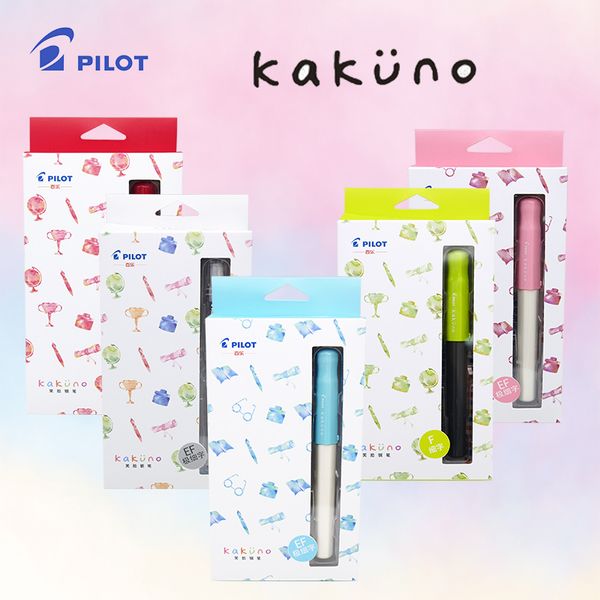 

pilot kakuno fka-1sr fountain pen set student smiling face style stainless steel nib writing