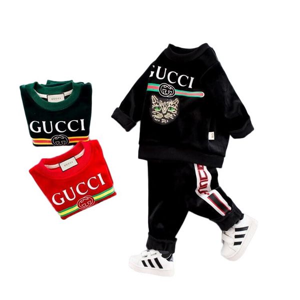 

HOT Best selling designer top brand 1-5 years old BABY BOYS GIRLS clothes + pants high quality