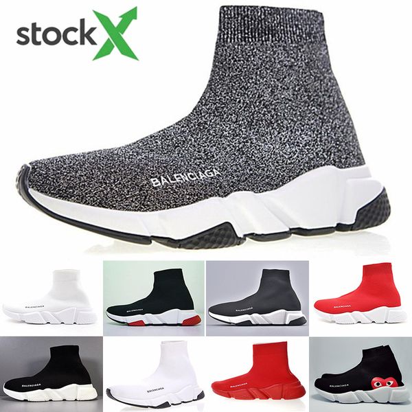 

designers sneakers speed trainer black red gypsophila triple black fashion flat sock boots casual shoes speed trainer runner with dust lmgs