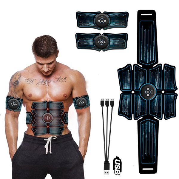 

abdominal muscle stimulator ems abs electrostimulation home trainer muscles toner exercise fitness equipment usb charged j1756