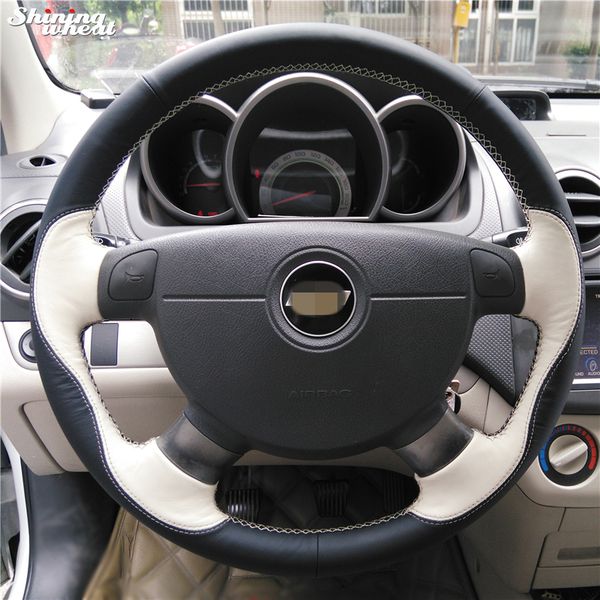 

black beige car steering wheel cover for lova aveo excelle daewoo gentra 2013-2015 lacetti 2006-2012