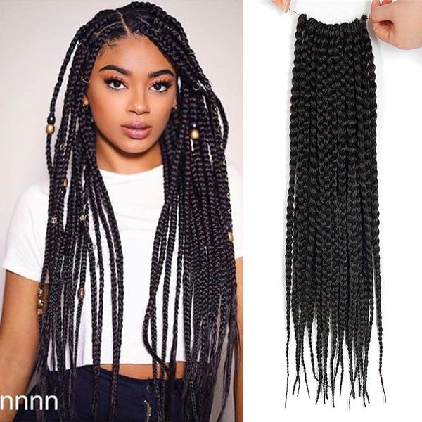 Grosshandel Box Braids 22 Zoll Extensions Ombre Rosa Lila Kanekalon Synthetische Hakeln Zopfe 80 Gramm Pack Freies Verschiffen Hakeln Haar Von