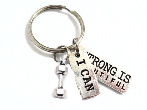 

древний серебряный штангой сильный прекрасен я могу очаровать брелок брелок дизайнер ювелирных изделий женщины мужчины личность творческий ф, Slivery;golden