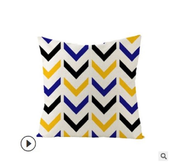 

2020 pillow case popular northern europe throw pillow cover customized modern simple linen cushion cover geometric pattern sofa cushion c04