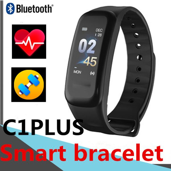 

c1plus smart bracelet heart rate passometer fitness tracker bluetooth smart wristbands fitness tracker ip67 outdoor in stock dhl f1 m4
