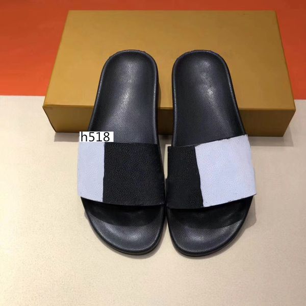 

summermule slippers flat luxury designer shoes slippers 1a419u summer flexible rubber slide slippers for men and womensize36, Black