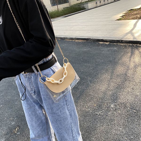 

2020 new korean shoulder bag women's casual fashion chain laser crossbody bag ladies