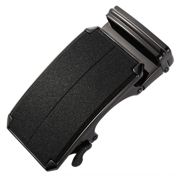 

leather head automatic belt buckle men's trousers head business leisure belt buckle ly36-1341, Slivery;black