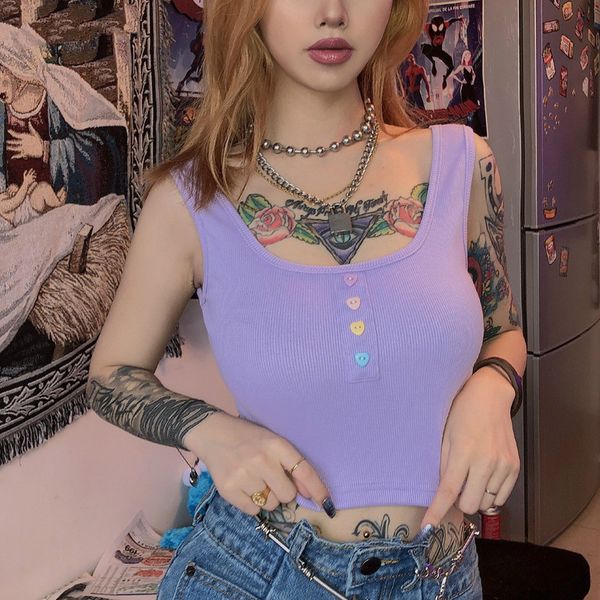 

aprilgrass brand designer harajuku ribbed knit crop women tank autumn casual active wear wild stretch slim basic camisole mujer, White