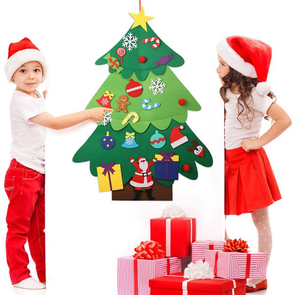 

diy christmas tree non-woven fabric wall hanging decoration education for children tb sale