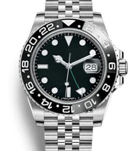 

free ship светящиеся автоматическая batman вращающийся ободок юбилей мужские часы сапфир 40mm открытый часы из нержавеющей стали man наручны, Slivery;brown