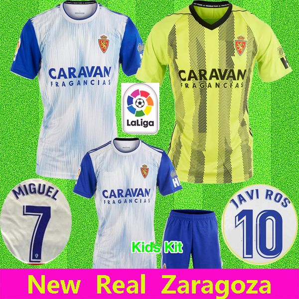 

thailand quality 19-20 real zaragoza home away soccer jersey 2019-20 zaragoza real saragossa borja 23 shinji kagawa football shirts, Black;yellow
