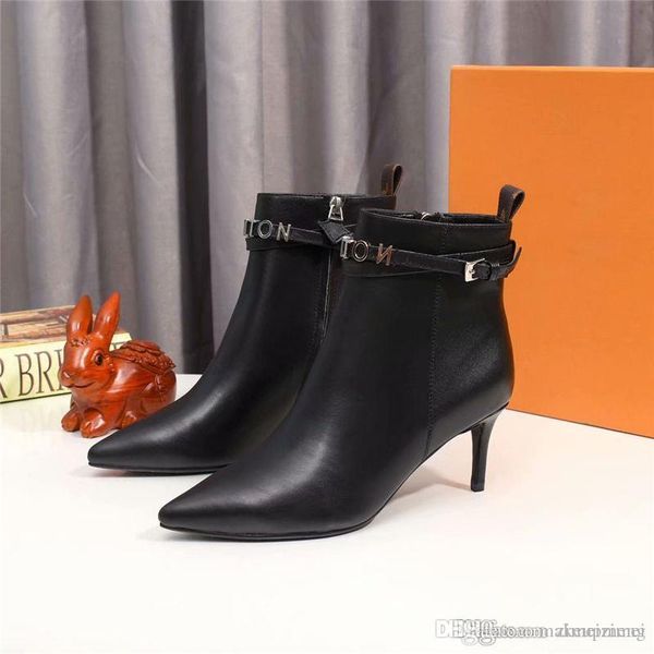 

19ss lovutt call back womens boots shoes boots black monogram designers shoes with original box, Blue;gray