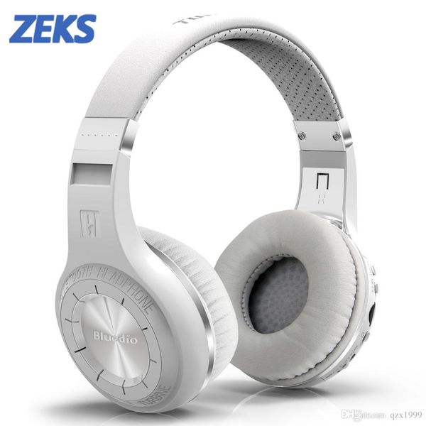 

bluedio h+ wireless bluetooth headphones over ear comfortable leather hifi 3d surround sound 3.5mm jack with microphone