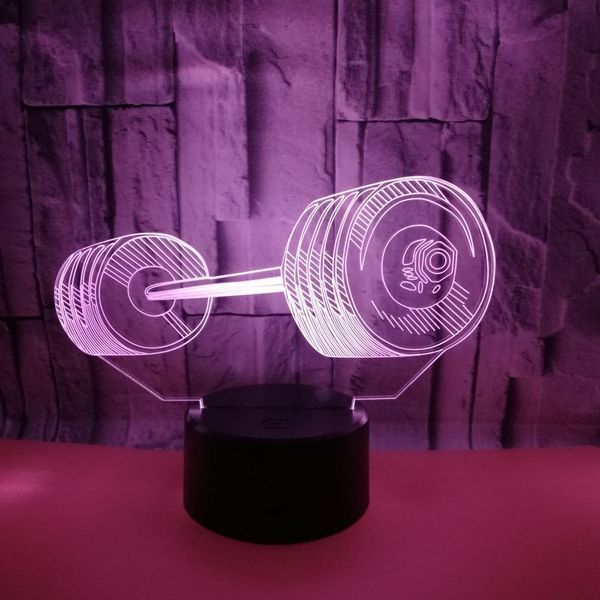 

внешняя торговля новый шаблон тяжелая атлетика 3d красочные видение лампы красочный сенсорный 3d светодиодная лампа оригинальность подарок 3