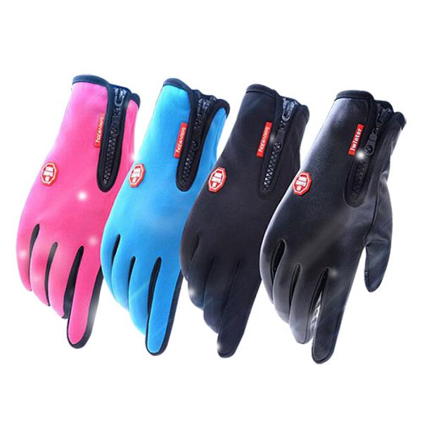 

new arrived women men m l xl ski gloves snowboard gloves winter touch screen snow windser glove, Blue;gray