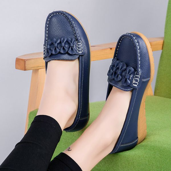 

elegant woman flats female bowties sewing loafers wedges ladies shoes women's women shallow comfortable footwear plus size 44, Black