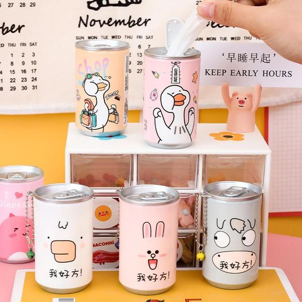 

cute cans shape gently sensitive wet wipes for hands 30pcs/bottle cleaning disinfection outdoor portable wipes for & kids
