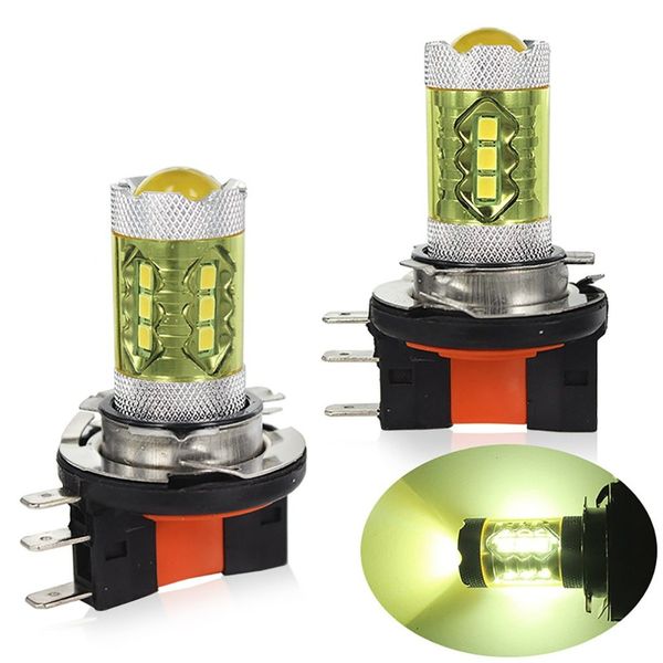 

car fog light h15 80w gold light 4300k 16led front fog headlights highlights high power car accessories