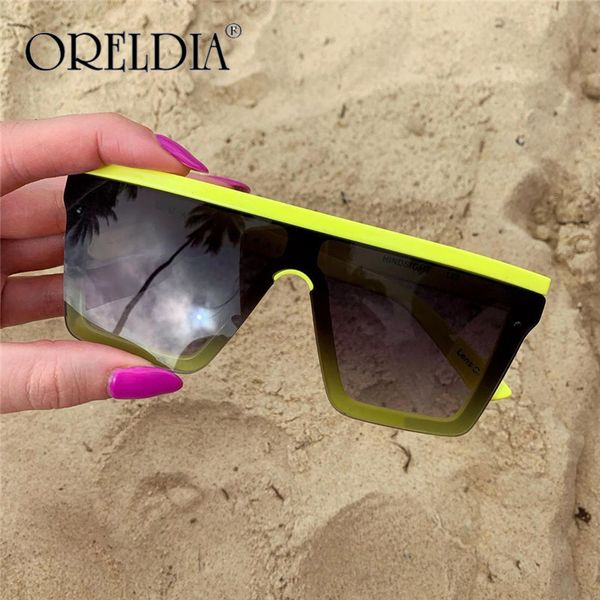 

oversized square sunglasses women 2020 transparent colorful sunglasses women men vintage flat eyewear uv400, White;black