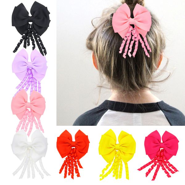 

arloneet new children bow hair clip hairpins accessories girl baby bow hair clipsupply baby girls newborn headwear barrettes, Slivery;white