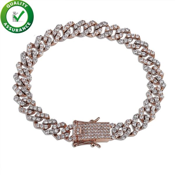 

men bracelet hip hop designer jewelry mens bracelets iced out diamond tennis bracelet gold pandora style charms rapper fashion accessories, Golden;silver