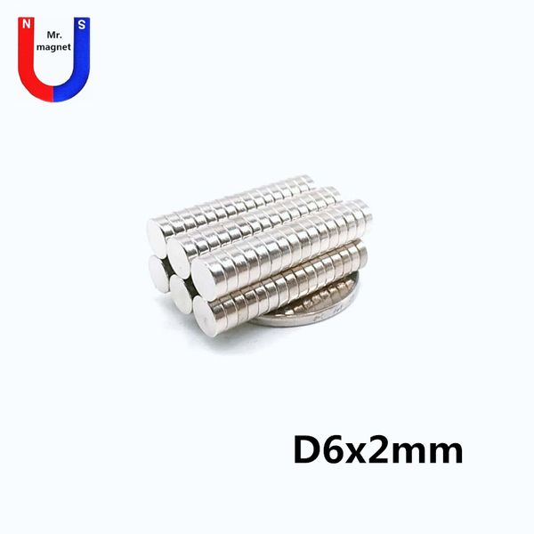 

300pcs small rice 6x2 magnet 6*2mm for artcraft d6x2mm rare earth magnet 6mmx2mm 6x2mm neodymium magnets 6*2 ing