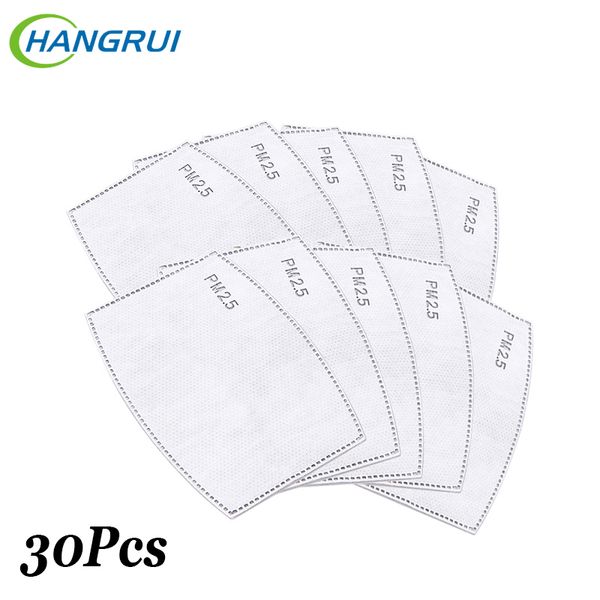 

30pcs/lot pm2.5 haze mouth anti dust breathable filter paper face mask for kn95 n95 health care