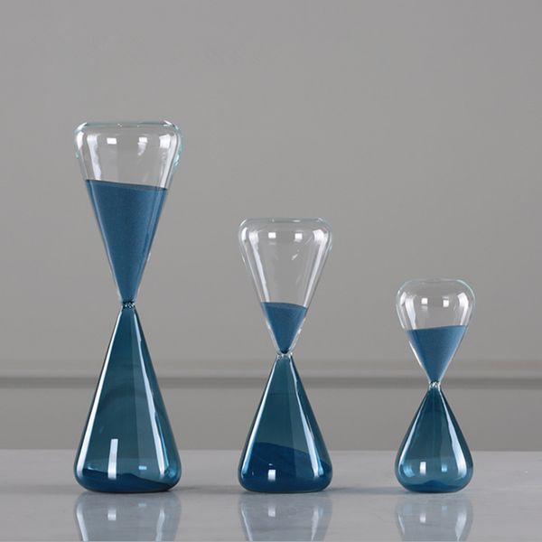 

new hourglass creative blue sand clock sandglass 10/30/60 minutes hourglass timer home decorative arts gifts toy for kids