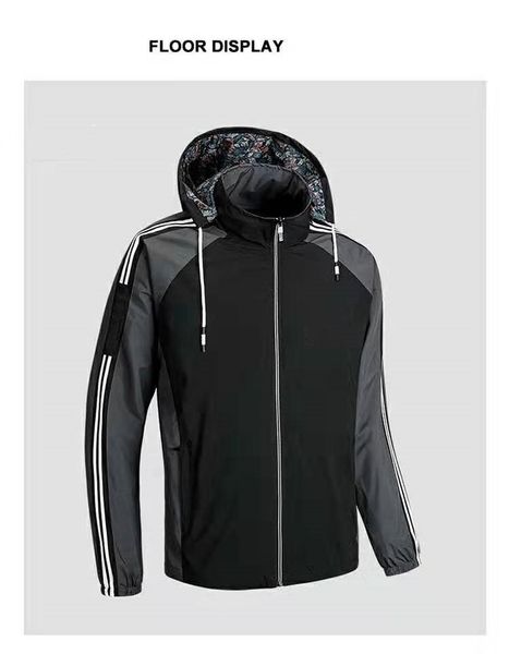 

2019 brand man sweatshirt stand collar sweatshirts jacket mens tracksuit outwear hoodie casual hoodie men clothes 433, Black