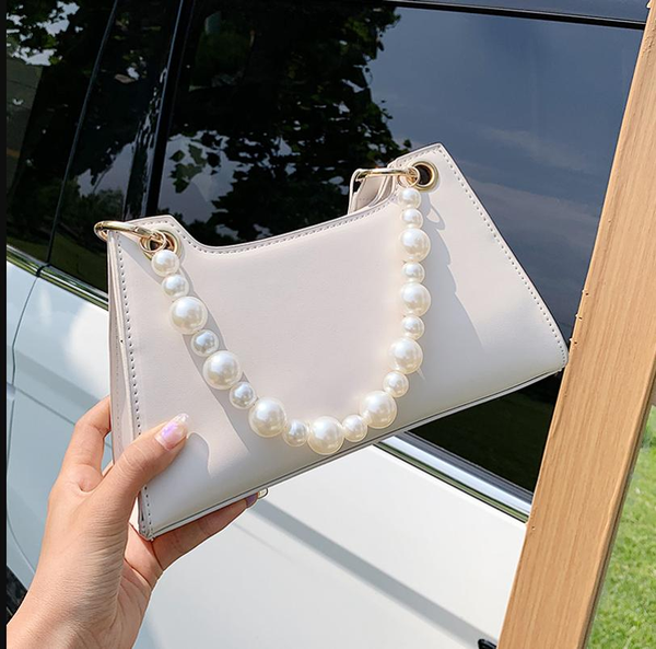 

pearl handle mini bag design pu leather shoulder bags for women 2020 new crossbody bag travel handbags stone pattern