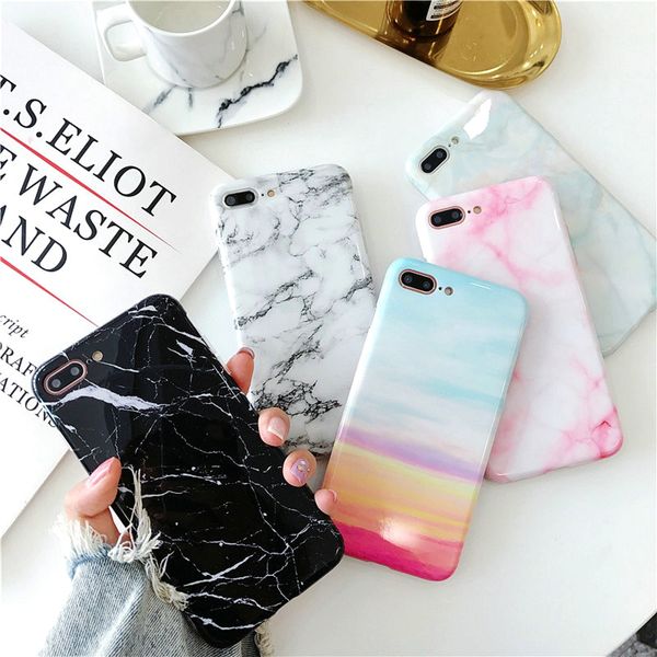 

mobile phone case marble soft tpu back cover for iphone 6 6s 7 8 plus iphone x xr case