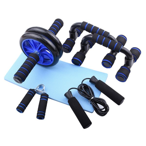 

accessories 6pcs / 5pcs muscle yoga training rope abdominal wheel hand grip fitness jump exercise equipment
