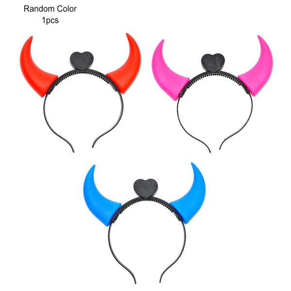 

dropshipping halloween glowing light horn headband halloween costume party fancy ball head band decoration for ghost festival