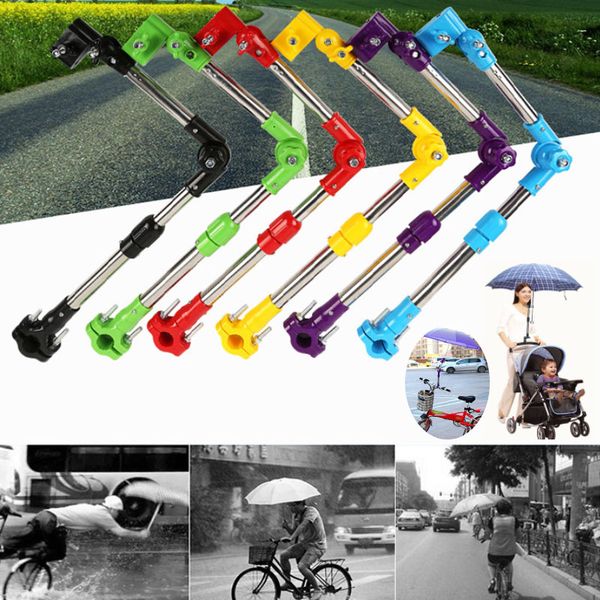 

umbrella stand adjust baby stroller support structure baby car bicycle holder plastic stroller pram umbrella bar stretch stand hh7-1927