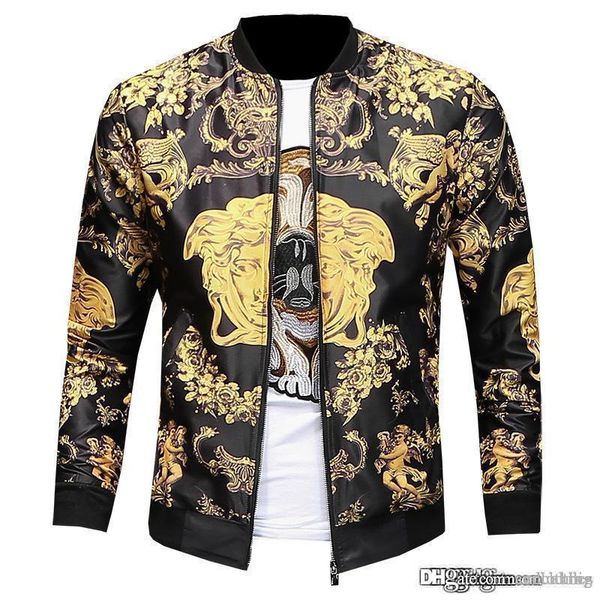 

mens 2019 luxury designer clothes autumn & winter brand new luxury designer long sleeved medusa mens windbreaker jackets men casual jackets, Black;brown