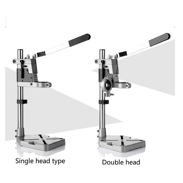 

aluminum alloy easy operate clamp base home stable fixing press hand drill stand adjustable height high accuracy durable
