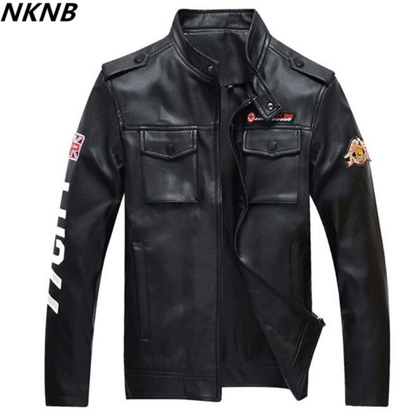 

men's gothic plus size faux leather jacket long sleeve 2018 stand collar slim shirt casual cothes black punk men pu jacket