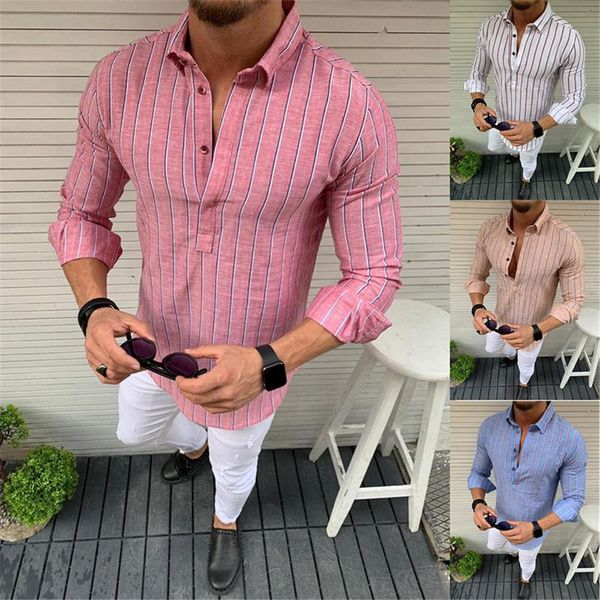 

social business shirt brand men clothing men's fashion bamboo cotton long sleeve lapel striped shirt casual blouse -3xl, White;black