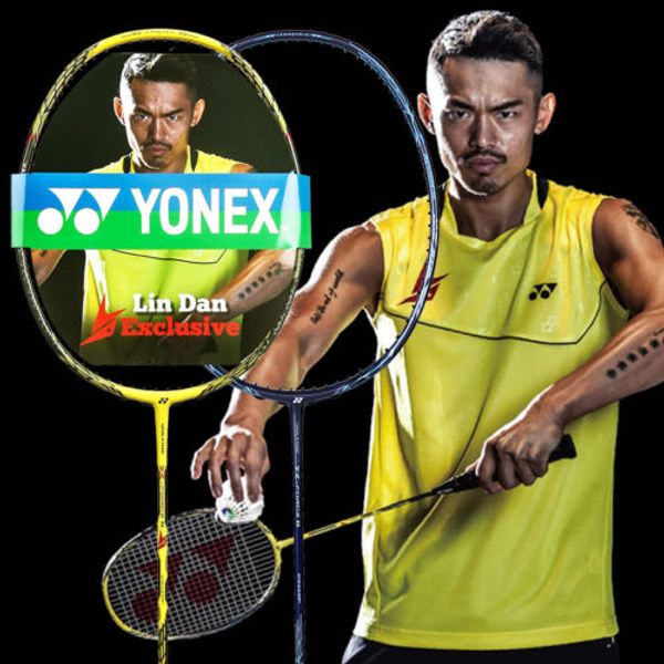 

yon exx badminton racquet high elasticity carbon racket line completion voltric z-force ii ld ld red / white / yellow perfect8588