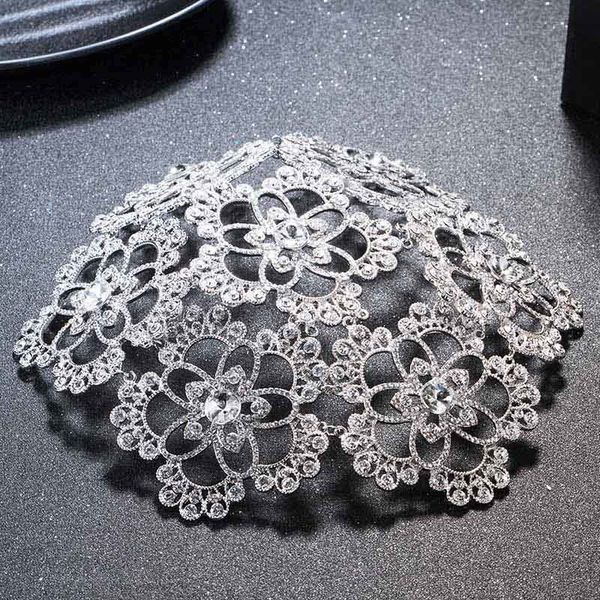 

crystal flower hat veils hairband headpiece pearl rhinestone bridal headdress wedding hair accessories for bride jewelry sl, Golden;white