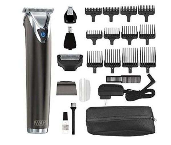 Official Wahl Clipper Slate Stainless Steel Lithium Ion Plus Beard