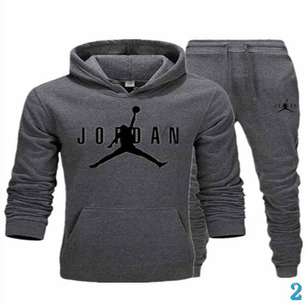 

мужские костюмы конструктора зимы осени вскользь толстовки + брюки две пьесы набор сыпучие капюшоном sportwear с письмом печати размер -3xl, Gray