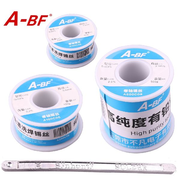 

a-bf 63/37 tin lead rosin core solder wire flux electrical soldering iron solder pen soldring pot bar 50g 100g 500g